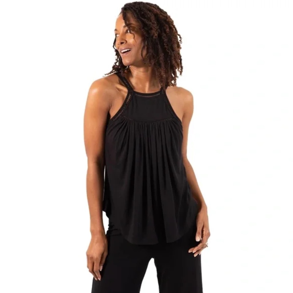 Jj Winks Wine Down Top - Size M - Black - Boutique Women's Loungewear